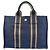 Hermès Tote Bag aus navy Canvas Marineblau - Ansicht 2