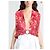 Top Halter de Seda Impresa Dolce & Gabbana Rosa Roja Verde Naranja - vista 2