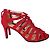 Sandali gladiatore in suede rosso Stuart Weitzman