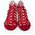 Sandali gladiatore in suede rosso Stuart Weitzman - vista 2