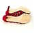 Sandali gladiatore in suede rosso Stuart Weitzman - vista 4