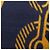 Stola in cashmere Hermès Giallo Blu navy - vista 4