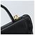 SAINT LAURENT Borsa a mano in pelle nera dorata Auth 174481 Nero D'oro - vista 14