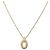 Collana Christian Dior metallo tono oro Auth BA11410