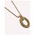 Collana Christian Dior metallo tono oro Auth BA11410 - vista 3