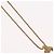 Collana Christian Dior metallo tono oro Auth BA11410 - vista 4