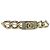 CHANEL Fermaglio per Capelli Valletta metallo Oro Champagne CC Auth LNZ846M D'oro