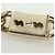 CHANEL Fermaglio per Capelli Valletta metallo Oro Champagne CC Auth LNZ846M D'oro - vista 16