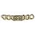 CHANEL Fermaglio per Capelli Valletta metallo Oro Champagne CC Auth LNZ846M D'oro - vista 2