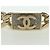 CHANEL Fermaglio per Capelli Valletta metallo Oro Champagne CC Auth LNZ846M D'oro - vista 9