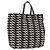 Borsa a mano PRADA in nylon nero e bianco Auth bs33981