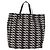 Borsa a mano PRADA in nylon nero e bianco Auth bs33981 - vista 3
