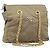 Borsa a Spalla con Catena Prada in Nylon Beige Oro Auth bs34053 D'oro