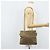 Borsa a Spalla con Catena Prada in Nylon Beige Oro Auth bs34053 D'oro - vista 23