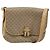 Gucci Borsa a Spalla Micro GG Supreme PVC Beige Oro 406 001 1780 Auth 174107 D'oro