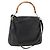 Borsa a spalla Gucci Bamboo in pelle 2 in 1 Nero Oro 001 200182 1577 Auth BA11211 D'oro