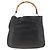 Borsa a spalla Gucci Bamboo in pelle 2 in 1 Nero Oro 001 200182 1577 Auth BA11211 D'oro - vista 3