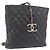 CHANEL Borsa a Spalla Matelassé in Pelle di Agnello Nera Oro CC Auth ARZ445 Nero D'oro