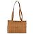 Borsa Tote Vicetos Logogram MCM in pelle PVC marrone e oro Auth 174495 D'oro - vista 2