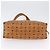 Borsa Tote Vicetos Logogram MCM in pelle PVC marrone e oro Auth 174495 D'oro - vista 9
