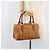 MCM Vicetos Logogram Borsa a Mano in Pelle PVC Marrone Oro Auth BSZ338 D'oro - vista 22
