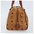 MCM Vicetos Logogram Borsa a Mano in Pelle PVC Marrone Oro Auth BSZ338 D'oro - vista 4
