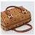 MCM Vicetos Logogram Borsa a Mano in Pelle PVC Marrone Oro Auth BSZ338 D'oro - vista 6