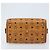 MCM Vicetos Logogram Borsa a Mano in Pelle PVC Marrone Oro Auth BSZ338 D'oro - vista 9