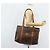 Céline Borsa tote in tela Macadam CELINE in pelle PVC marrone oro Auth ep13781 D'oro - vista 24
