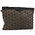 Borsa a mano Jimmy Choo in pelle marrone argento autentica 173696