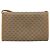 Gucci Borsa a Spalla Micro GG Supreme PVC Beige Oro 004 89 1041 Auth ka3102 D'oro - vista 3