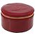 CHANEL COCO Marchio Scatola per Gioielli Pelle Lucida Rossa Oro CC Auth LNZ684V Rosso D'oro