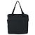 PRADA Borsa a mano in nylon nero argento Auth BSZ146 - vista 3