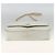 CHANEL Borsa a Spalla Matelassé in Pelle di Agnello Bianco Oro CC Auth BA11362A D'oro - vista 9