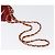 CHANEL Schultertasche aus Lammleder Rot Gold CC Auth AMZ310A Golden - Ansicht 8