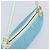 Céline CELINE C Macadam Canvas Accessory Pouch Suede Light Blue Gold Auth LNZ731A Golden - view 6