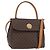 Céline Borsa a mano in tela Macadam CELINE PVC 2 in 1 Marrone Oro Auth bs34055 D'oro