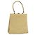 Borsa a mano FENDI in pelle avorio argento Auth ARZ093 Crudo
