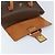 Céline Borsa a mano in tela Macadam CELINE in pelle PVC marrone oro Auth ARZ141 D'oro - vista 15