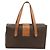 Céline Borsa a mano in tela Macadam CELINE in pelle PVC marrone oro Auth ARZ141 D'oro - vista 3