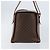 Céline Borsa a mano in tela Macadam CELINE in pelle PVC marrone oro Auth ARZ141 D'oro - vista 5