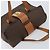 Céline Borsa a mano in tela Macadam CELINE in pelle PVC marrone oro Auth ARZ141 D'oro - vista 6