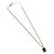 Collana Christian Dior in metallo dorato Auth BA11475 - vista 2
