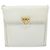 Borsa a Spalla Gancini in Pelle Bianca e Oro Salvatore Ferragamo Auth ARZ115 Bianco D'oro - vista 2