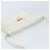 Borsa a Spalla Gancini in Pelle Bianca e Oro Salvatore Ferragamo Auth ARZ115 Bianco D'oro - vista 6