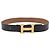 Hermès HERMES Constance Wende-Gürtel Leder 30,7"" Schwarz Auth BSZ096