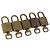 LOUIS VUITTON Set di 5 Lucchetti in metallo Oro LV Auth 167100 D'oro