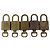 LOUIS VUITTON Set di 5 Lucchetti in metallo Oro LV Auth 167100 D'oro - vista 2