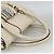 Borsa a mano in pelle bianca e argento Salvatore Ferragamo Auth BSZ241 Bianco - vista 7