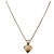 Collana Christian Dior metallo tono oro Auth BA11487